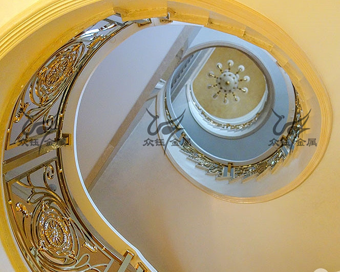 别墅室内装饰铝板雕花楼梯护栏 这样设计好看（图ZNDA1OTk0Mzg0） - 其他工业/产品 - 站酷设计师艺术金属原创素材 - 站酷ZCOOL