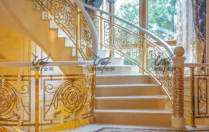 别墅室内装饰铝板雕花楼梯护栏 这样设计好看（图ZNDA1OTk0Mzk2） - 其他工业/产品 - 站酷设计师艺术金属原创素材 - 站酷ZCOOL