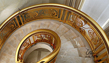 数控雕刻 整体铝板雕刻弧形楼梯护栏实力商家（图ZNDA1OTk0NTE2） - 其他工业/产品 - 站酷设计师艺术金属原创素材 - 站酷ZCOOL