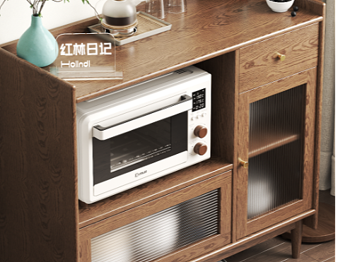 实木餐边柜--3D效果表现