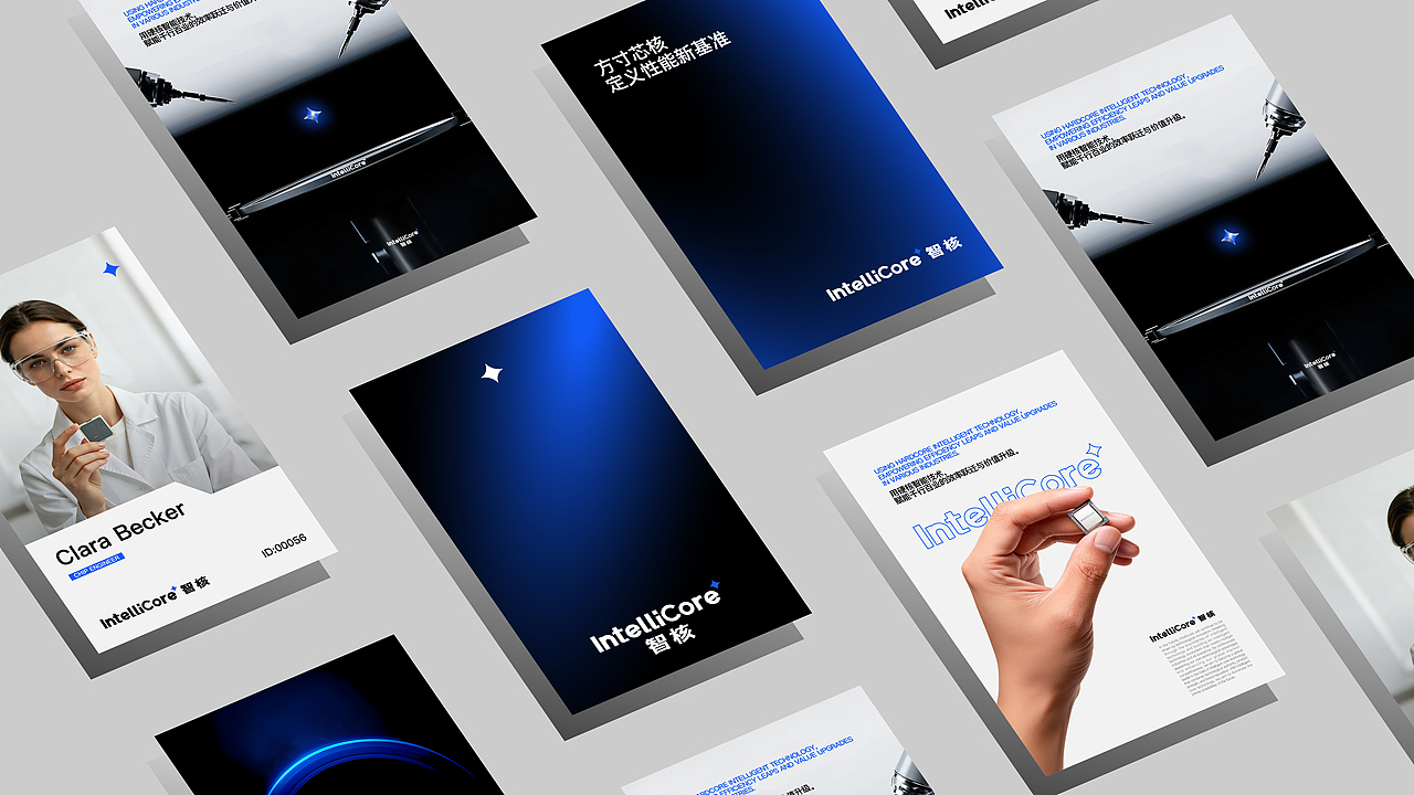 科技品牌｜IntelliCore 智核（图ZNDA2MDA5MzU2） - 品牌 - 站酷设计师补光灯Studio原创素材 - 站酷ZCOOL