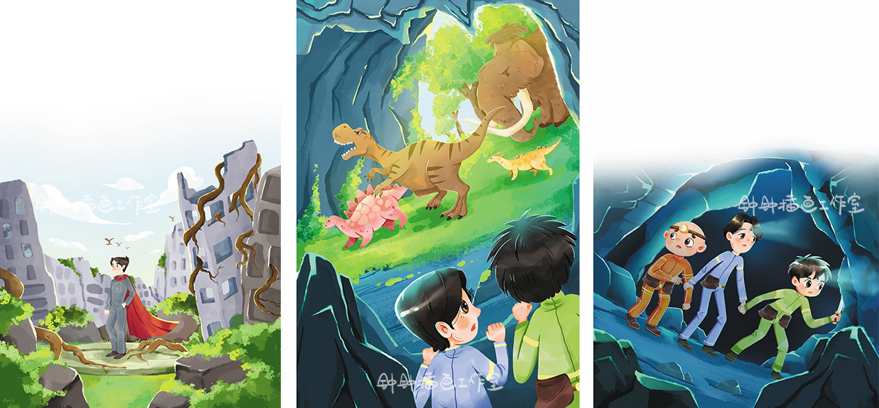 科幻小說(shuō)插圖｜《海生人》末日種子（已商用）（圖ZMTU1NjE4Njg=） - 書籍 - 站酷設(shè)計(jì)師鐘鐘插畫工作室原創(chuàng)素材 - 站酷ZCOOL