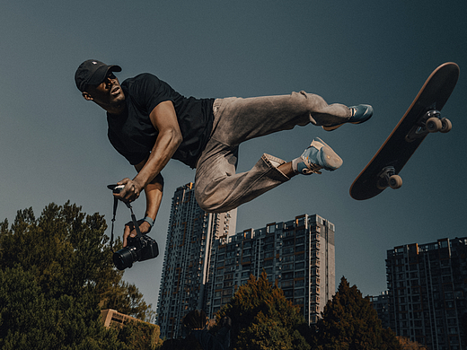 一组运动主题拍摄