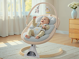 keyshot產(chǎn)品& AI場景 亞馬遜 嬰兒床 寶寶搖椅 主圖A+