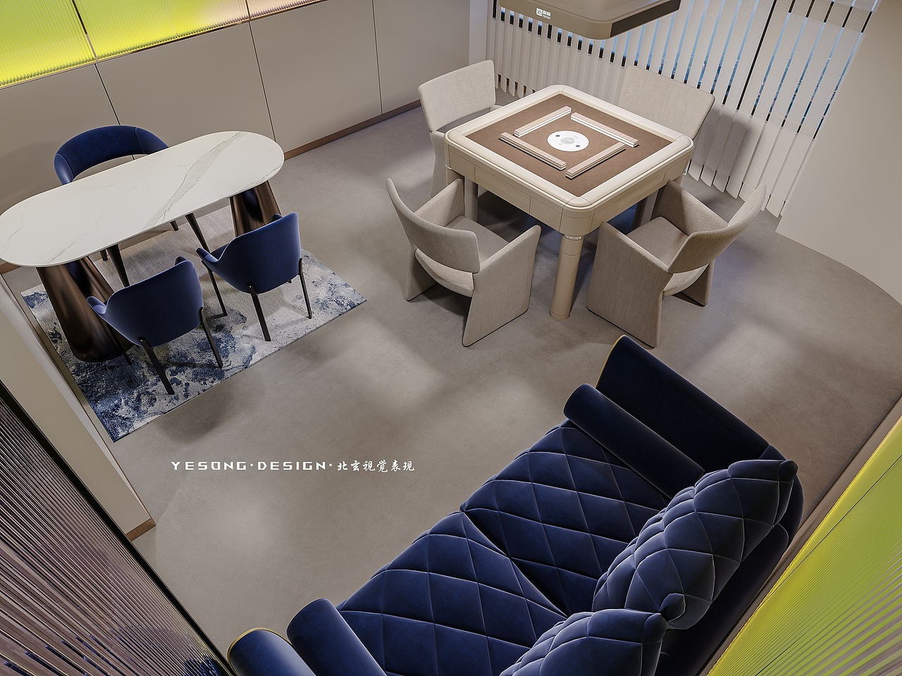 「嘿！四喜」丨棋牌空间设计（图ZNDA2MDMzNDQw） - 商业空间设计 - 站酷设计师设计师叶宋原创素材 - 站酷ZCOOL