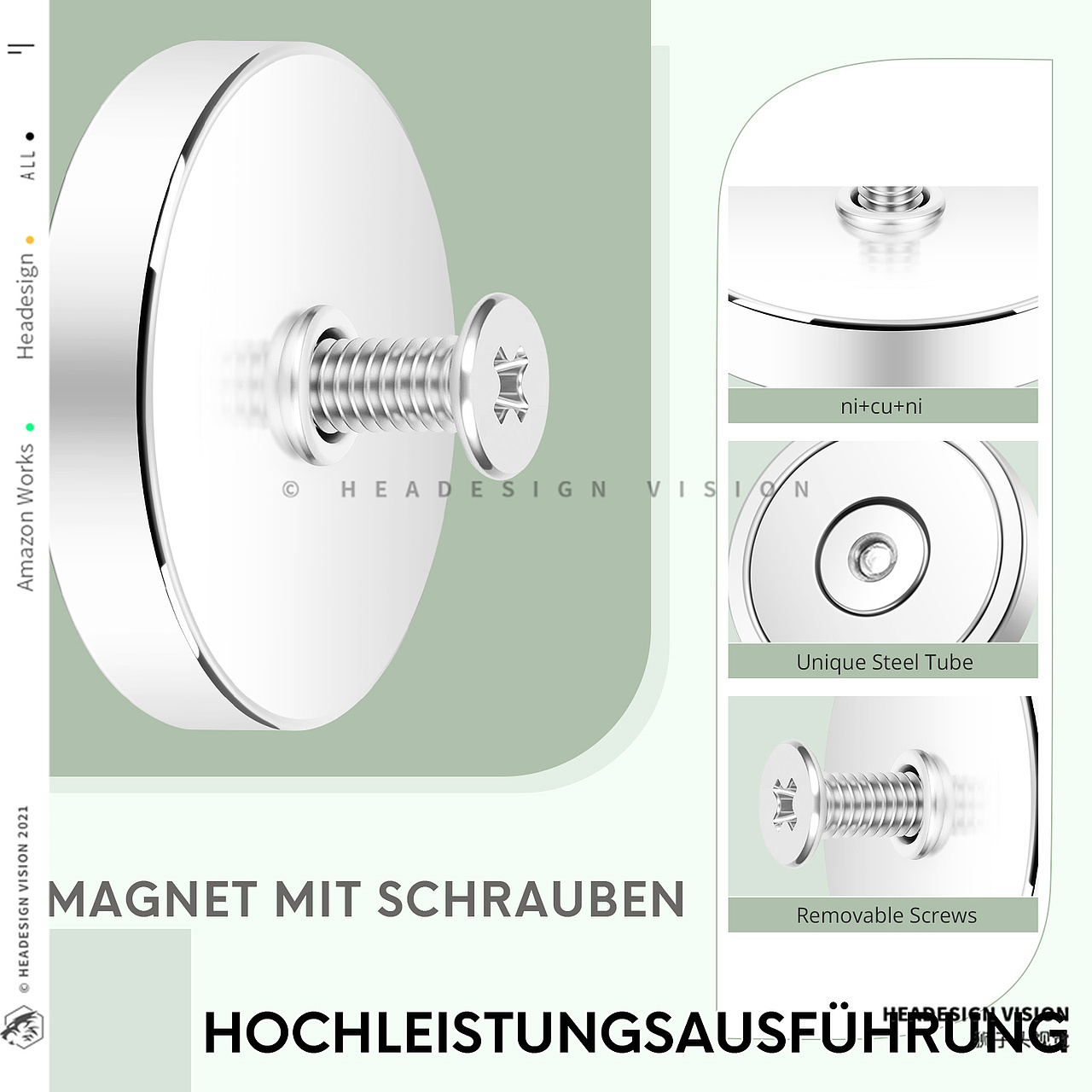 磁吸挂钩产品拍摄_主图设计_A+页面设计-狮子头视觉（图ZNDA2MDM0MzM2） - 产品摄影 - 站酷设计师亚马逊主图设计原创素材 - 站酷ZCOOL