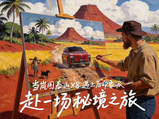 当岚图X8遇上后印象派，赴一场秘境之旅