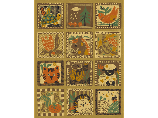 森林邮票有几枚