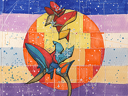 馬克筆插畫《二十八星宿之昴日雞》