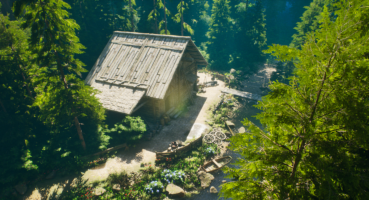 林间小屋 | UE5场景（图ZNDA2MDQ3MjI0） - 动画/影视 - 站酷设计师ijing_17原创素材 - 站酷ZCOOL