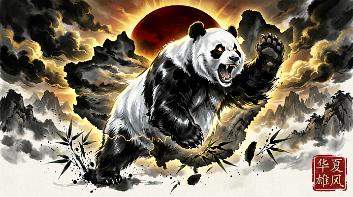 熊猫龙（图ZNDA2MDU5Mzc2） - AI作品 - 站酷设计师毛不懂原创素材 - 站酷ZCOOL