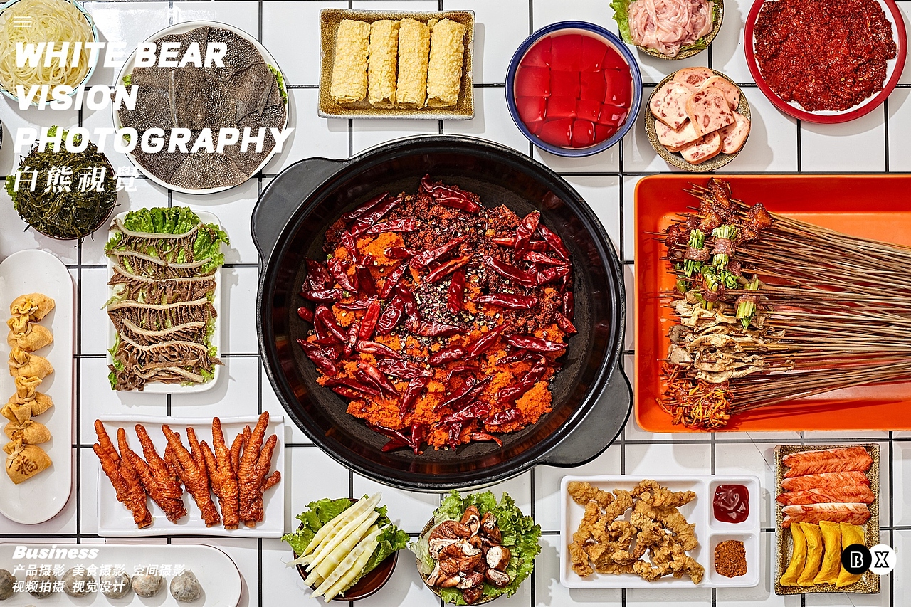 西安美食拍摄｜冷锅鸭血串串美食海报拍摄（图ZNDA2MDY4MjEy） - 美食摄影 - 站酷设计师白熊西安美食拍摄原创素材 - 站酷ZCOOL