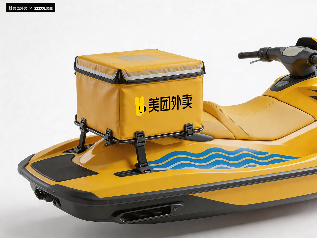 美团骑手服装设计：【踏浪·速递】—— 踏浪而行，使命必达（图ZNDA2MDcwMjcy） - 其他服装 - 站酷设计师大霸天原创素材 - 站酷ZCOOL