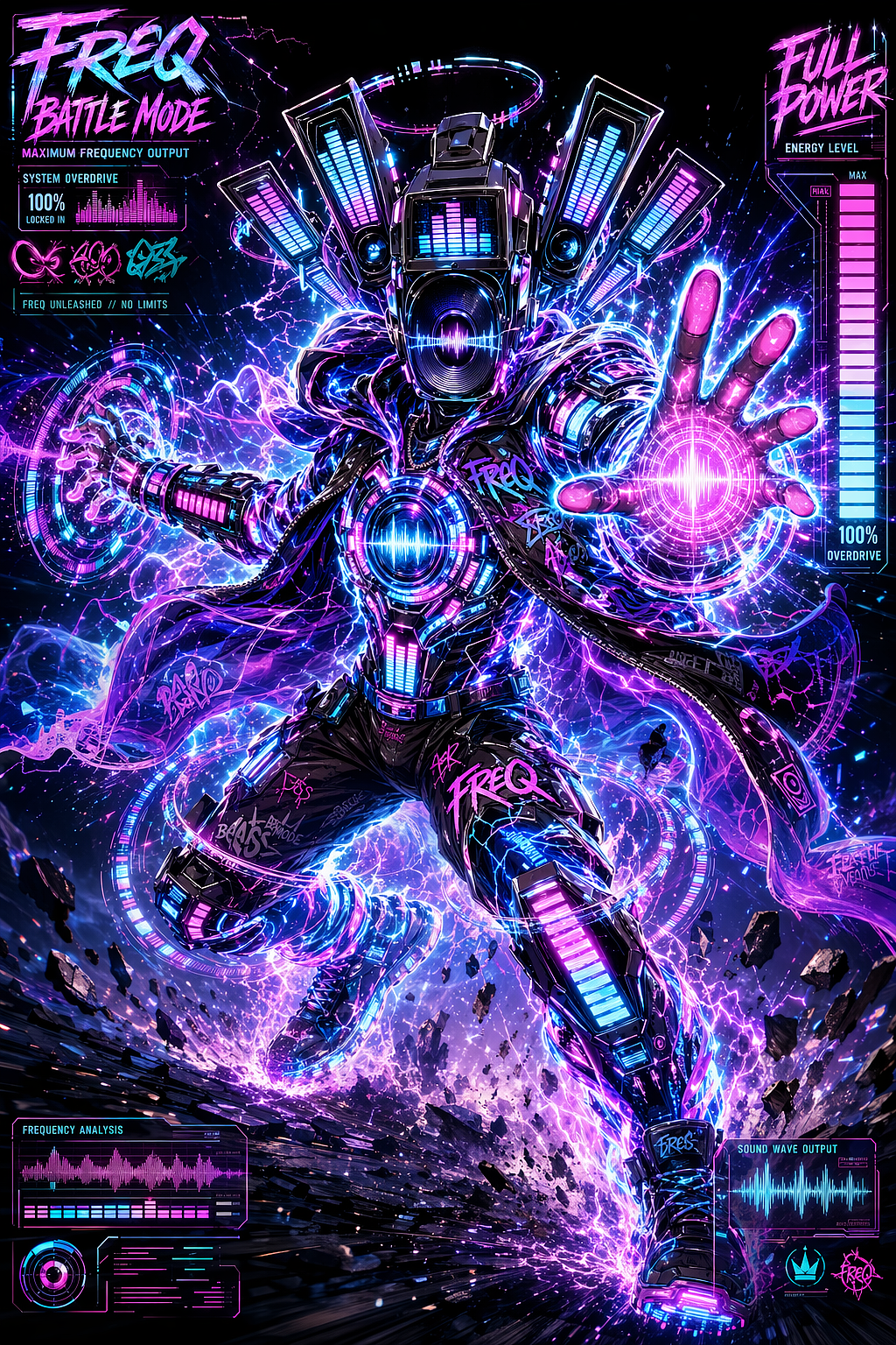 「FREQ」— 频率使者(图ZNDA2MDgzNDQw) - 人物/生物 - 站酷设计师VELORA_Studio原创素材 - 站酷ZCOOL