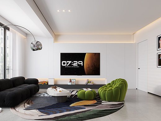 现代简约风平层家装