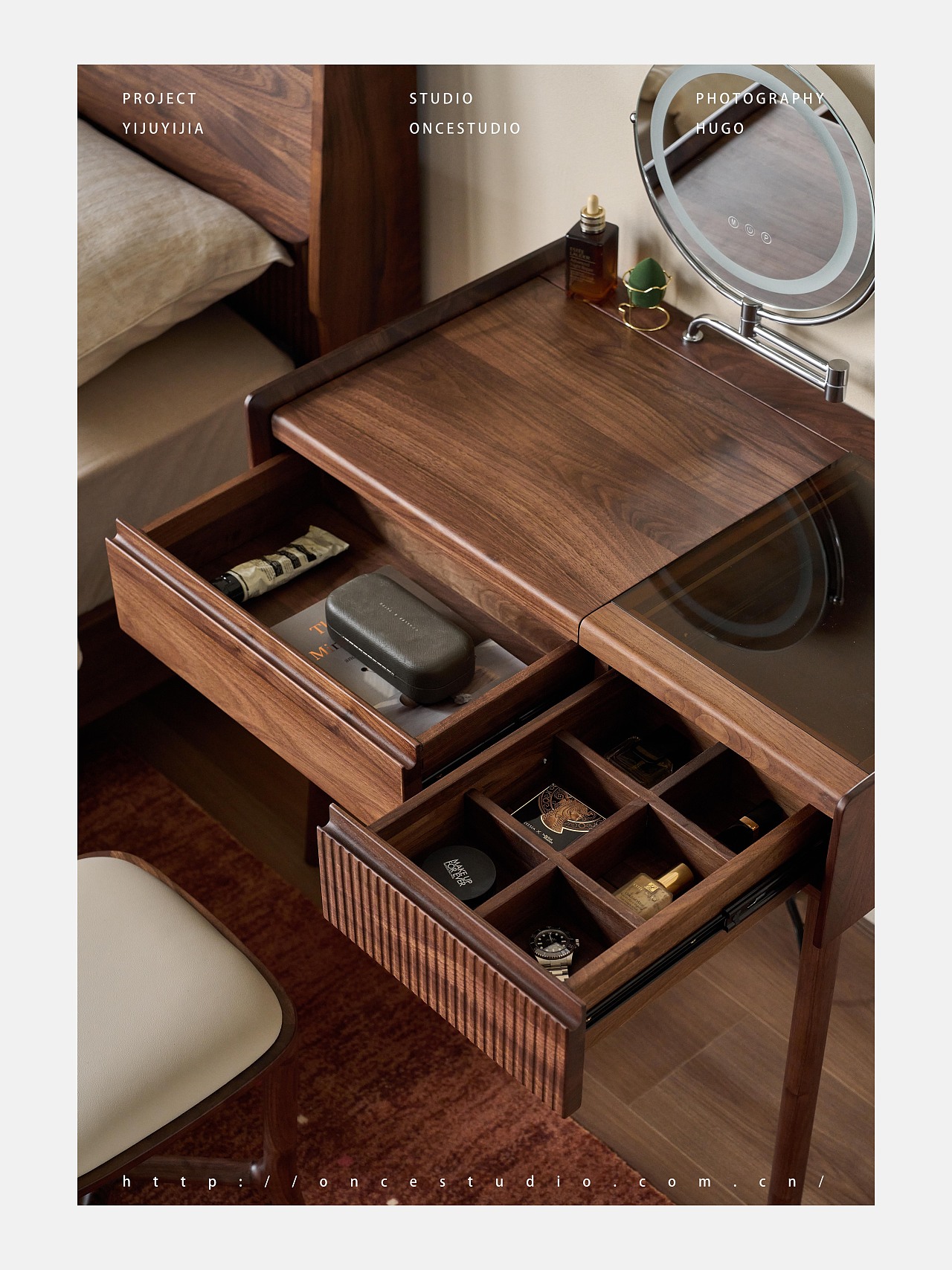 家具摄影｜胡桃木梳妆台电商视觉｜产品摄影（图ZNDA2MTAyMjgw） - 产品摄影 - 站酷设计师几时摄影原创素材 - 站酷ZCOOL