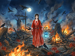 戰(zhàn)火里的紅裙與冥燈，這才是我心中的白日提燈名場(chǎng)面~