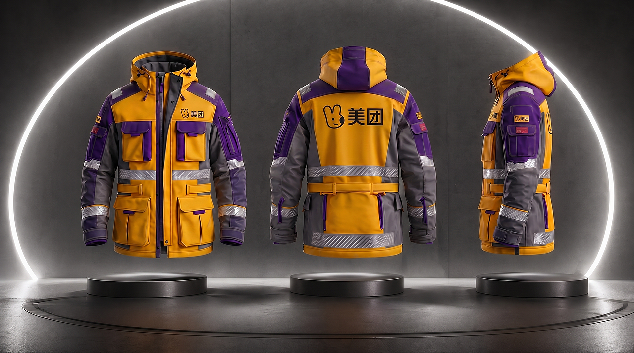 每一程，都美--美团骑手机能装备系列设计（图ZNDA2MTA2MTA0） - AI作品 - 站酷设计师鱼否_Morga原创素材 - 站酷ZCOOL