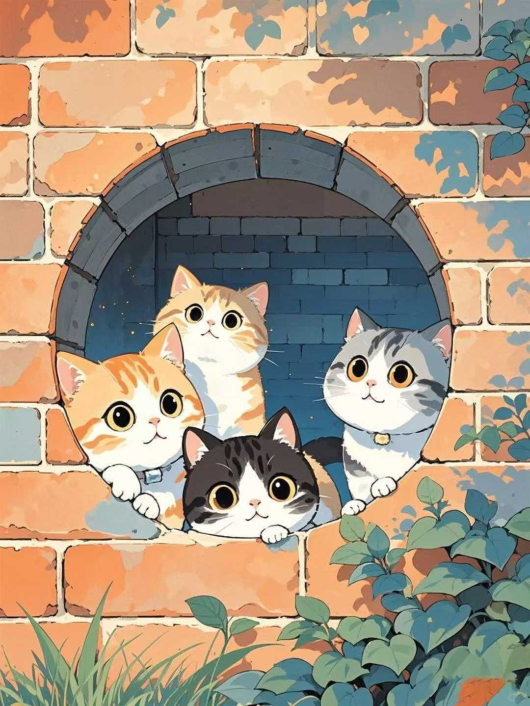 猫咪卡通插画设计（图ZNDA2MTE3NjA0） - 商业插画 - 站酷设计师O小白白O原创素材 - 站酷ZCOOL