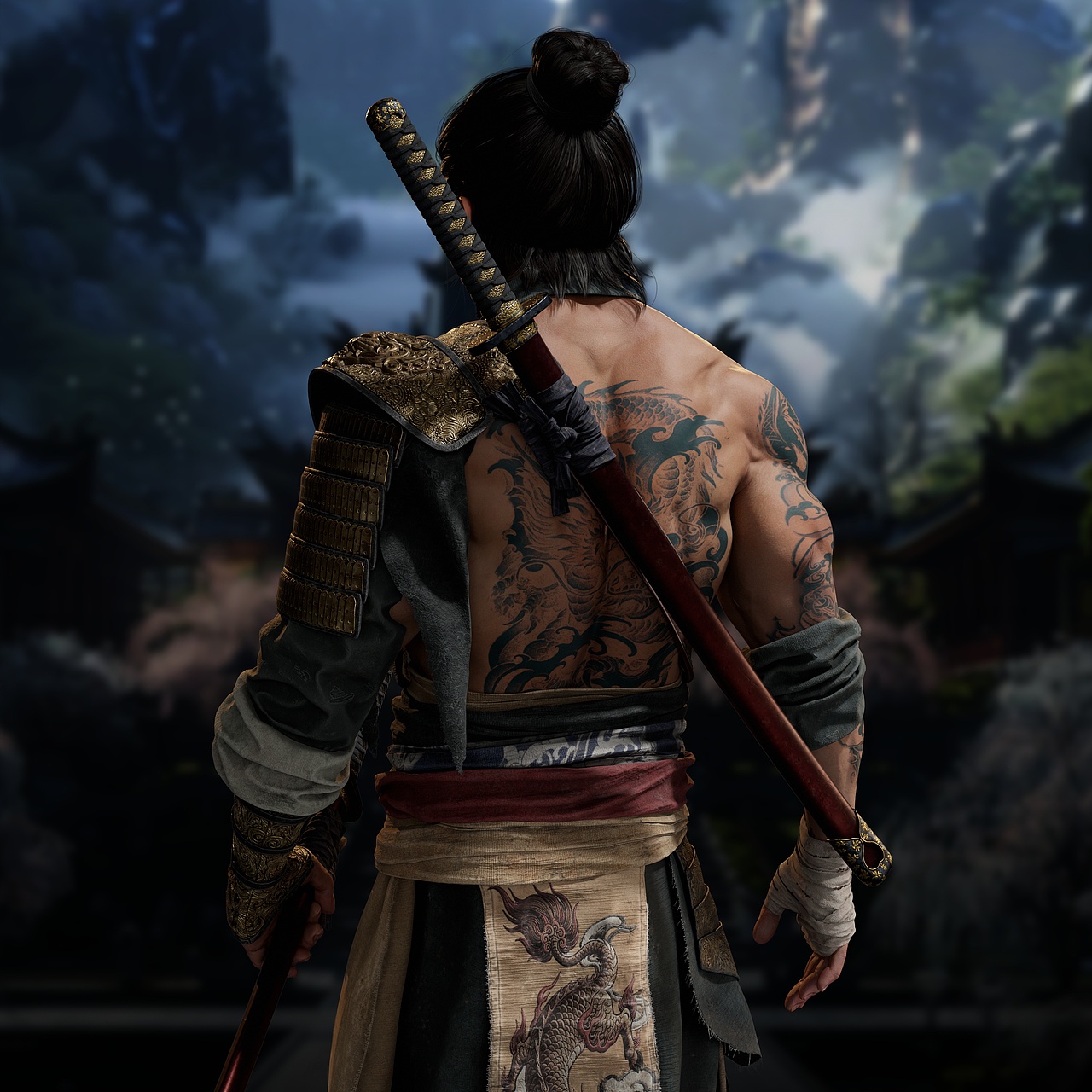 浪人武士（图ZNDA2MTIzNzk2） - 人物/生物 - 站酷设计师麦芽CG原创素材 - 站酷ZCOOL