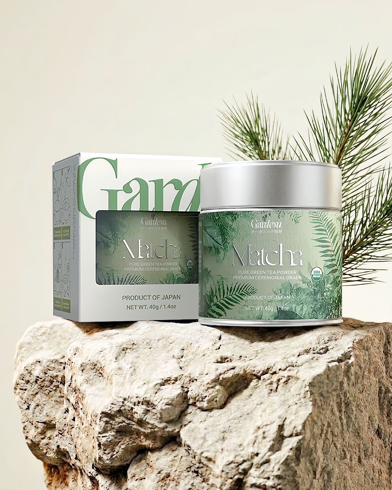 Gardeva — 抹茶品牌包裝設(shè)計(jì)（圖ZNDA2MTI1NjI0） - 包裝 - 站酷設(shè)計(jì)師ThinkDow紛道原創(chuàng)素材 - 站酷ZCOOL