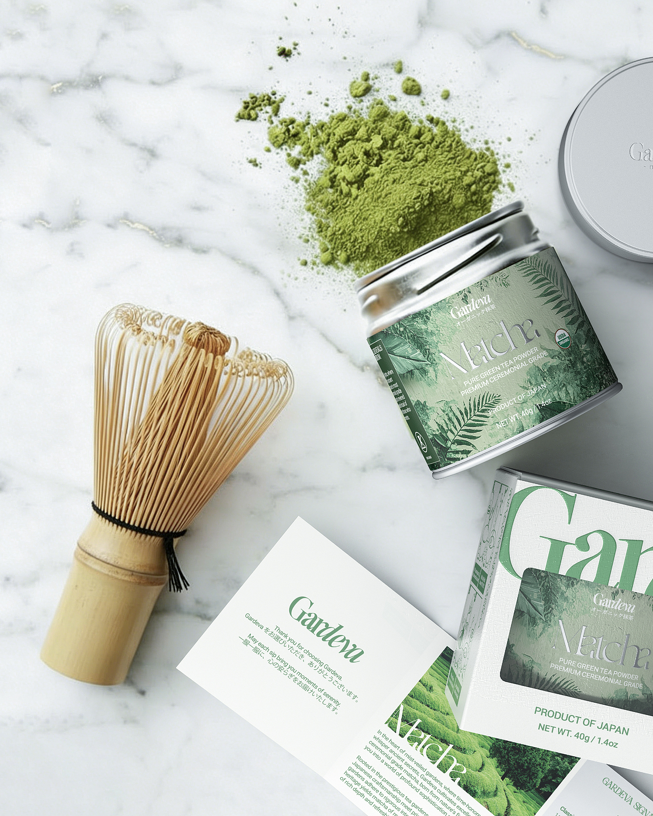 Gardeva — 抹茶品牌包裝設(shè)計(jì)（圖ZNDA2MTI1NjU2） - 包裝 - 站酷設(shè)計(jì)師ThinkDow紛道原創(chuàng)素材 - 站酷ZCOOL