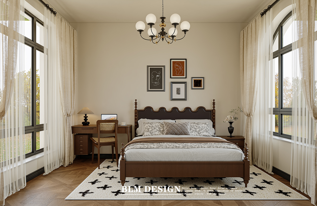 中古设计案例分享（图ZNDA2MTI4MDY4） - 家装设计 - 站酷设计师白龙马效果图露露原创素材 - 站酷ZCOOL