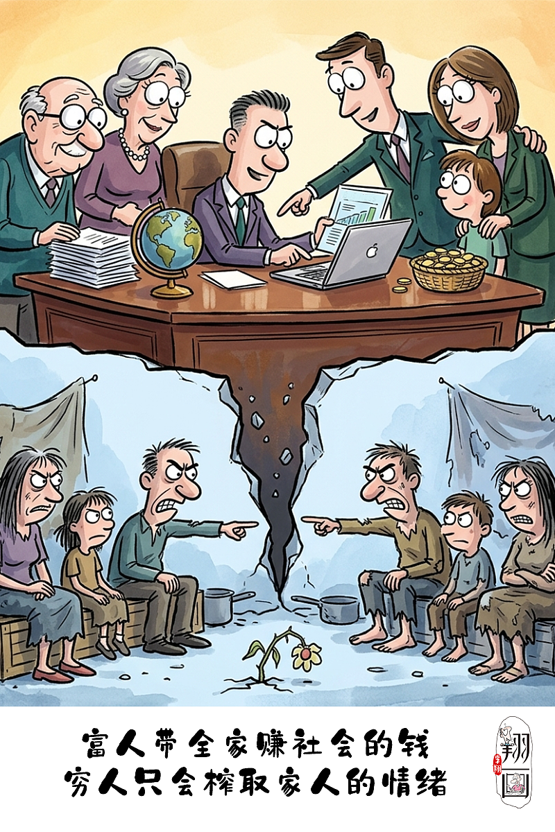 漫画家庭：穷人家为什么总是吵个不停？（图ZNDA2MTMzOTQ0） - 中/长篇漫画 - 站酷设计师huashuoshi原创素材 - 站酷ZCOOL