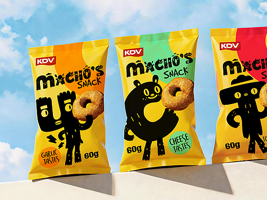 KDV |MACHO'S SNACK圈圈零食食品包装设计