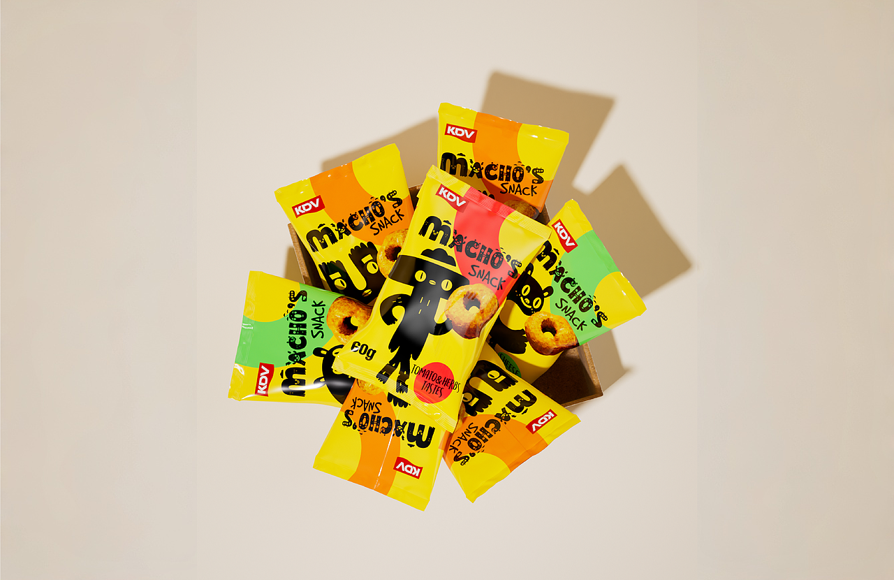 KDV |MACHO'S SNACK圈圈零食食品包装设计（图ZNDA2MTM2MDY0） - 包装 - 站酷设计师上海米克包装设计原创素材 - 站酷ZCOOL