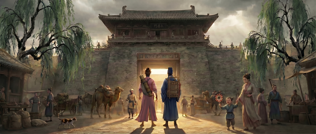 东京梦华录之《风起州桥》（图ZNDA2MTM3MjY4） - 动画片 - 站酷设计师彭擎政原创素材 - 站酷ZCOOL