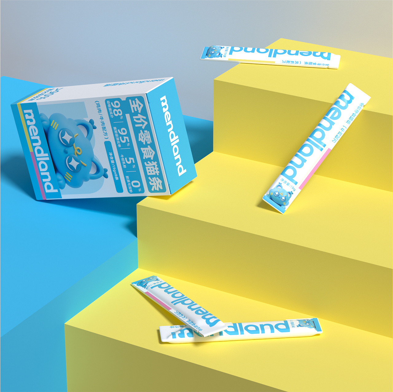 沐蓝德-宠物猫粮品牌设计（图ZNDA2MTQ4ODc2） - 品牌 - 站酷设计师鲨鱼跳进川原创素材 - 站酷ZCOOL
