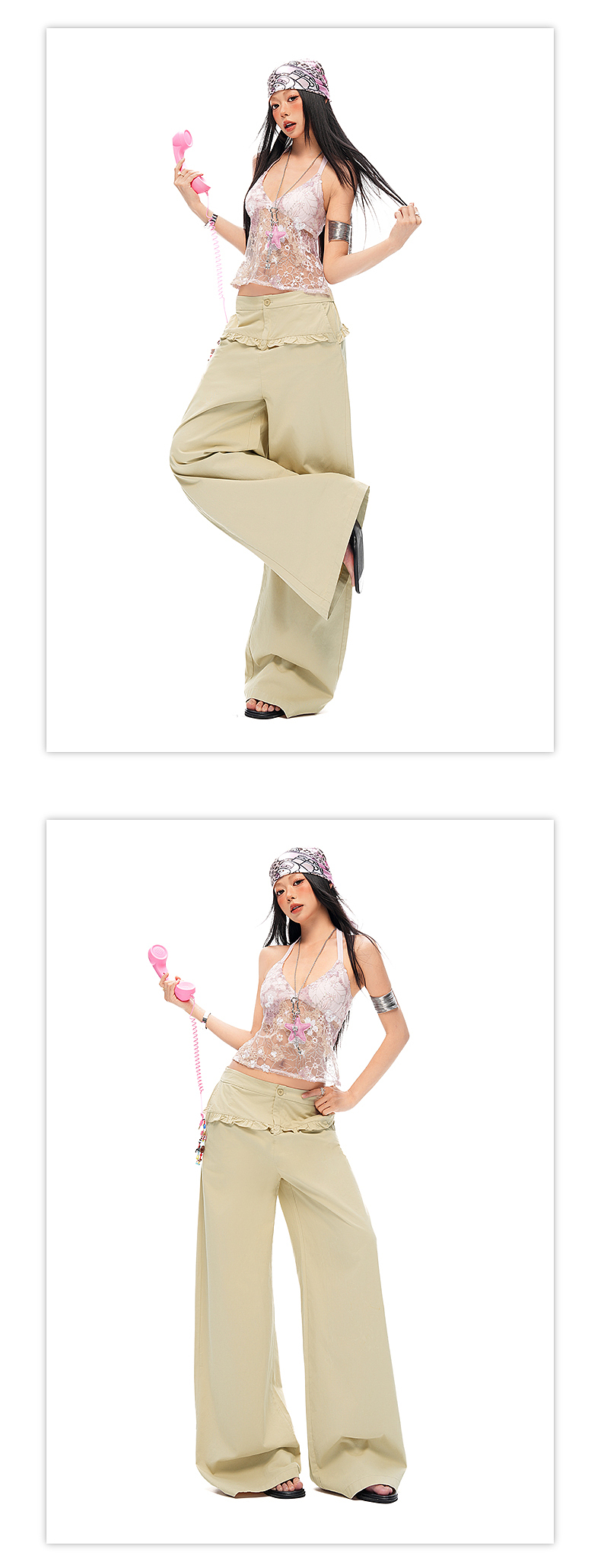 美式辣妹美式街头风复古喇叭裤详情排版海报模特拼图（图ZNDA2MTY1NzYw） - 电商 - 站酷设计师特务L原创素材 - 站酷ZCOOL