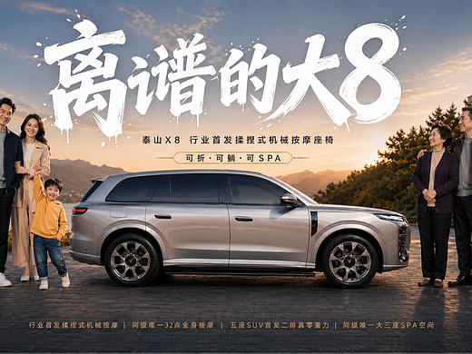 《一家人的大空间旅行，岚图泰山X8为你护航》