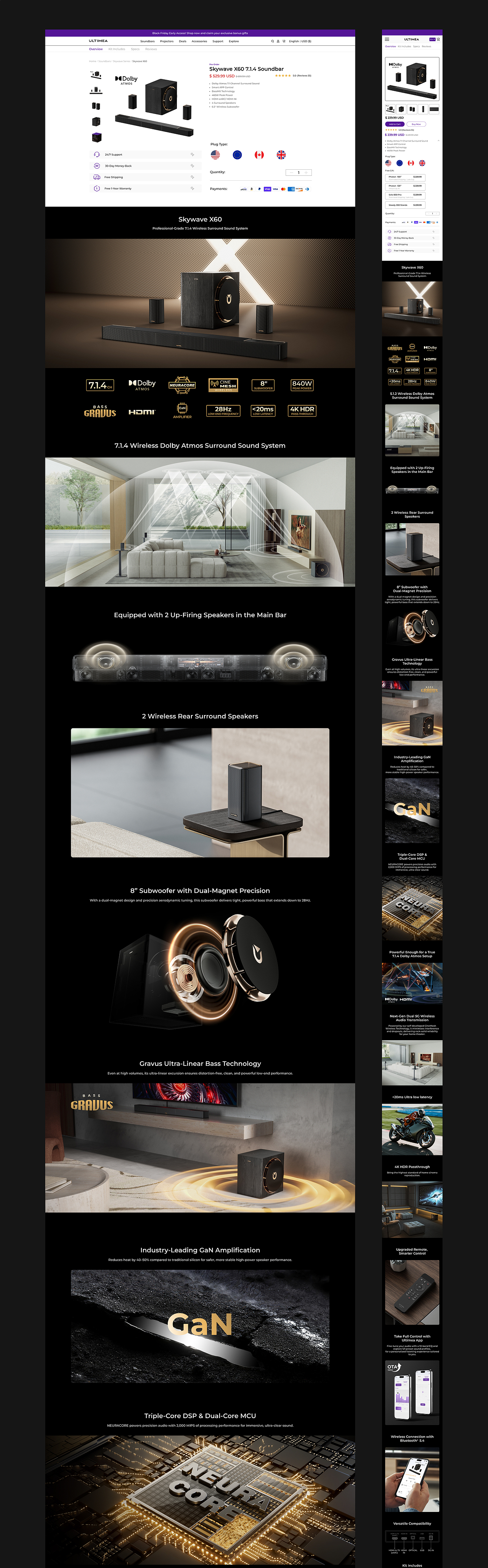 拓觅ULTIMEA Skywave X60 7.1.4专业无线影音系统（图ZNDA2MTcyMDQ0） - 产品 - 站酷设计师100贝利的乔巴原创素材 - 站酷ZCOOL