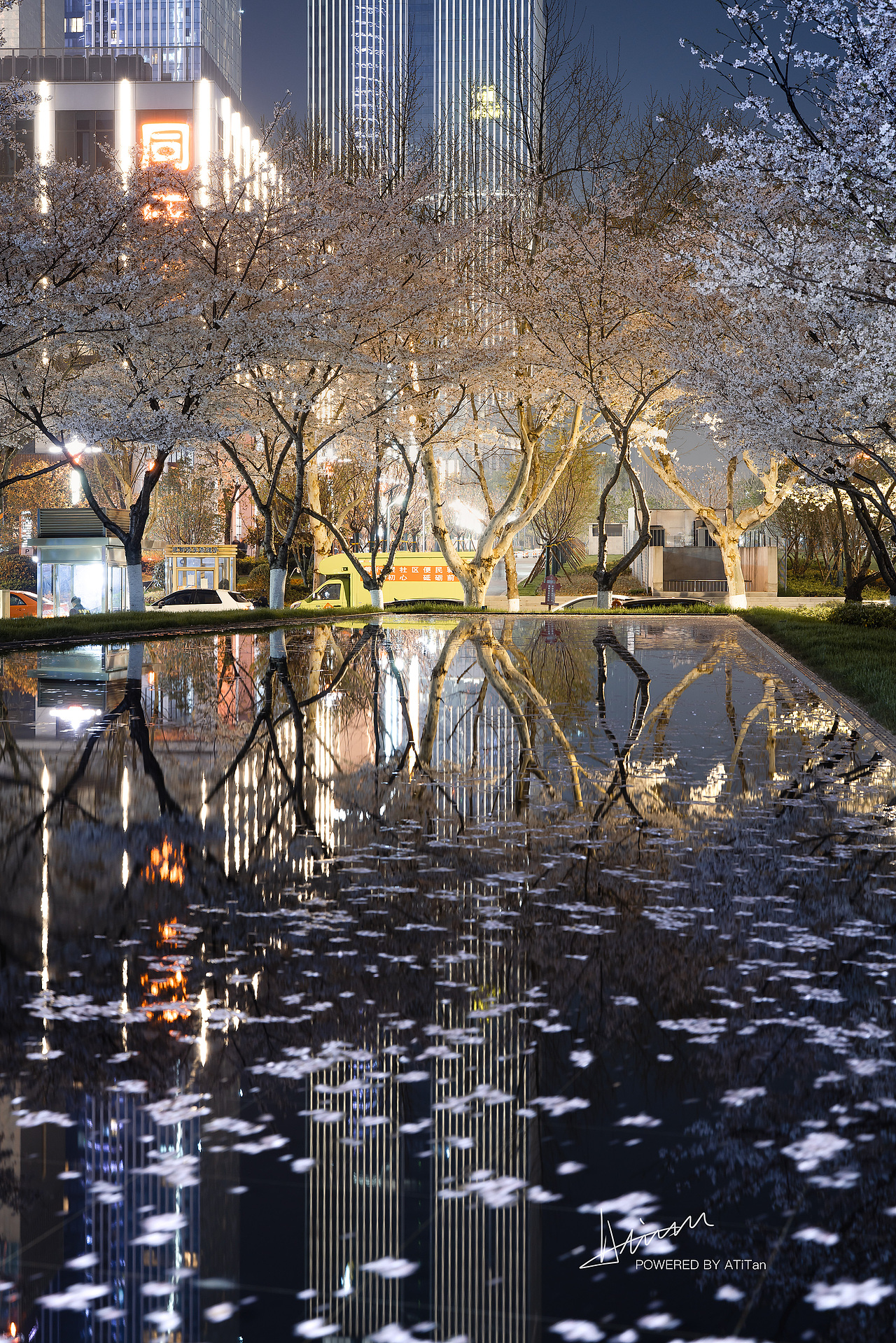 南京·河西夜樱（图ZNDA2MTc3ODQ0） - 环境/建筑摄影 - 站酷设计师ATiTan原创素材 - 站酷ZCOOL