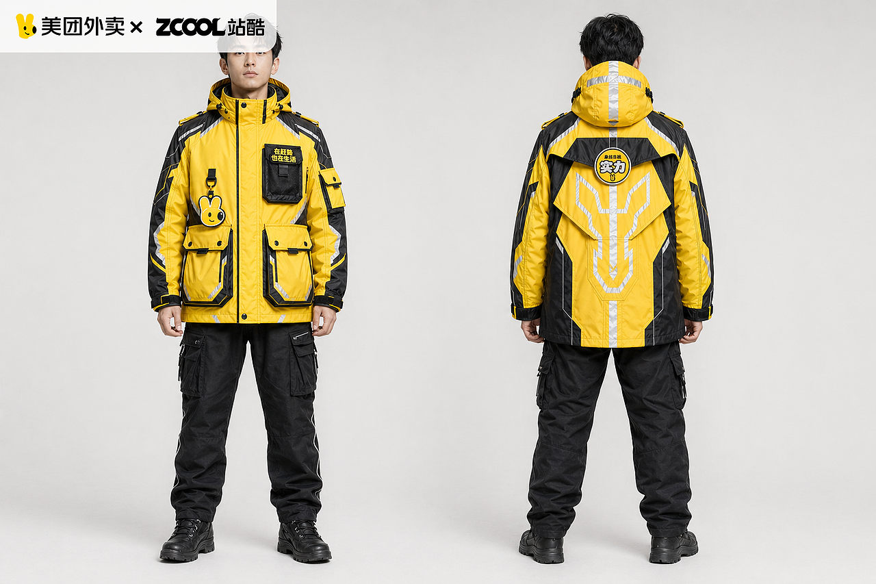 美团黄衣设计（乐趣光行者）（图ZNDA2MTc4ODky） - 其他服装 - 站酷设计师冷水煮小野猪原创素材 - 站酷ZCOOL