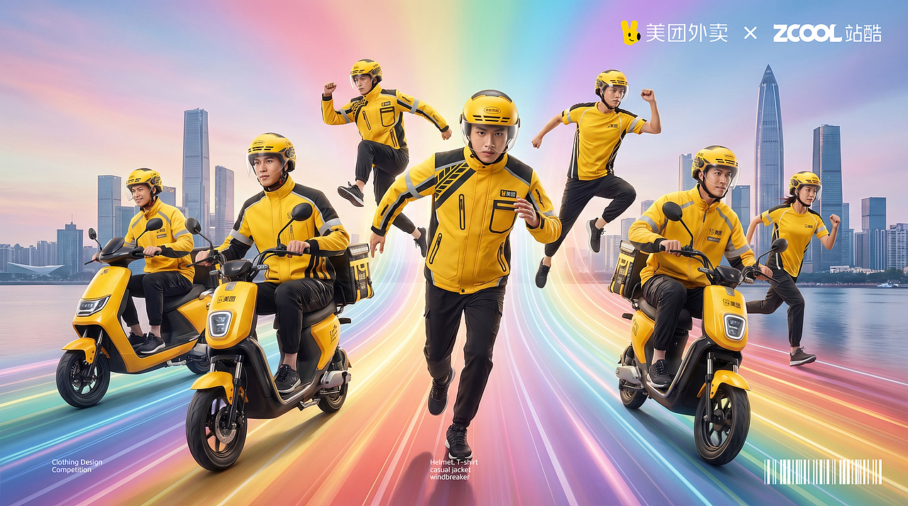 速度是语言，专注是信仰 | 外卖飓风（图ZNDA2MTgwNDU2） - AI作品 - 站酷设计师斿曳原创素材 - 站酷ZCOOL
