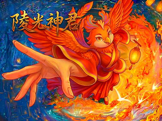 陵光神君丨四象神君X凤凰丨文创IP