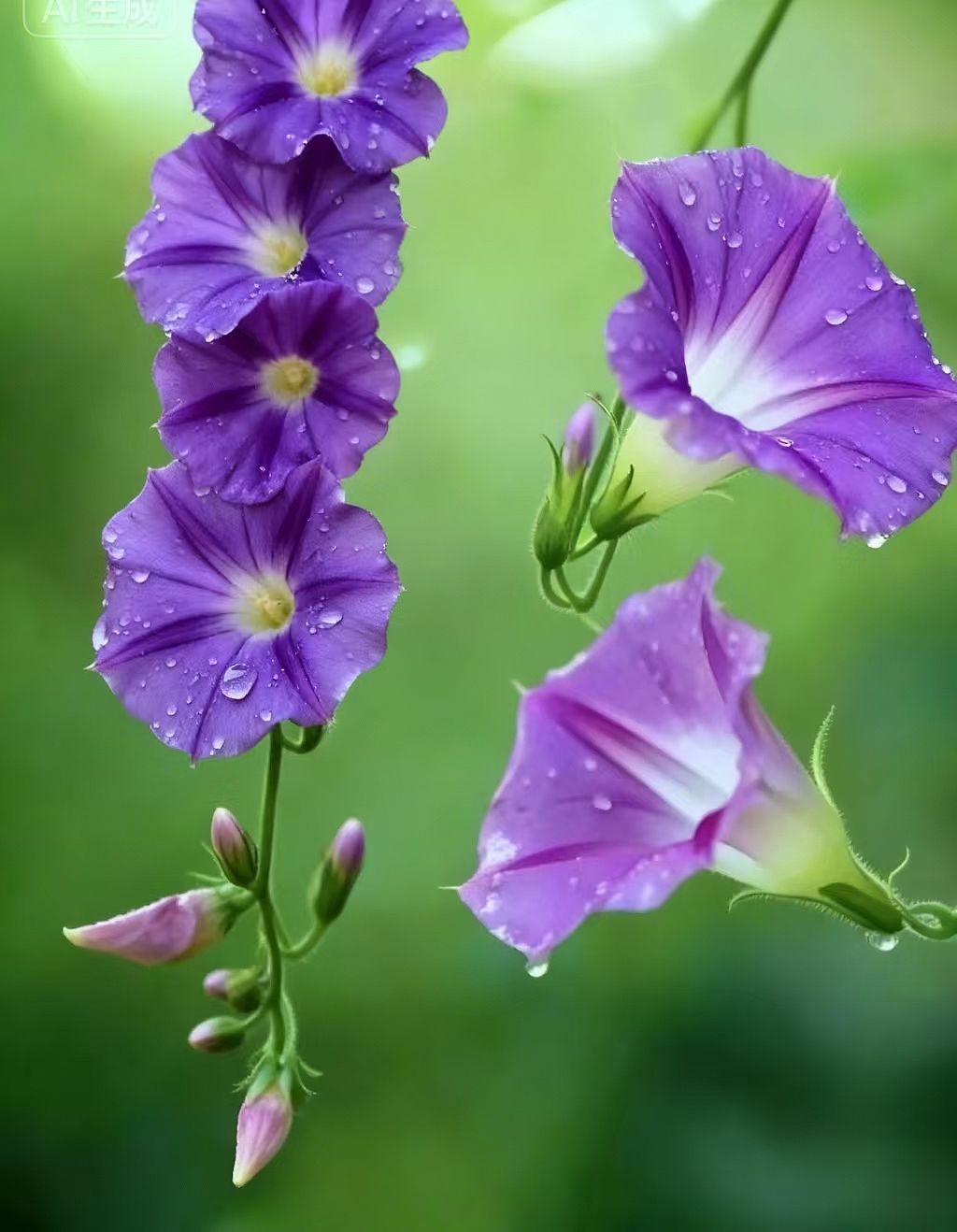 牵牛花、青玉米、水稿、蓝天白云、（图ZNDA2MTk1NDky） - 其他摄影 - 站酷设计师Z383172205原创素材 - 站酷ZCOOL
