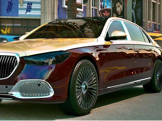 高端品牌汽车室外道路特写展示 1