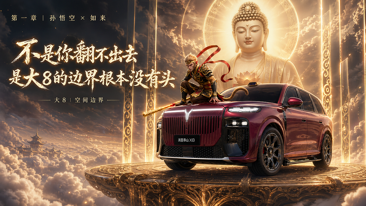 山海有尽，幸福有归-离谱的大8（图ZNDA2MjEwNDYw） - AI作品 - 站酷设计师MadnessJ沐沐原创素材 - 站酷ZCOOL