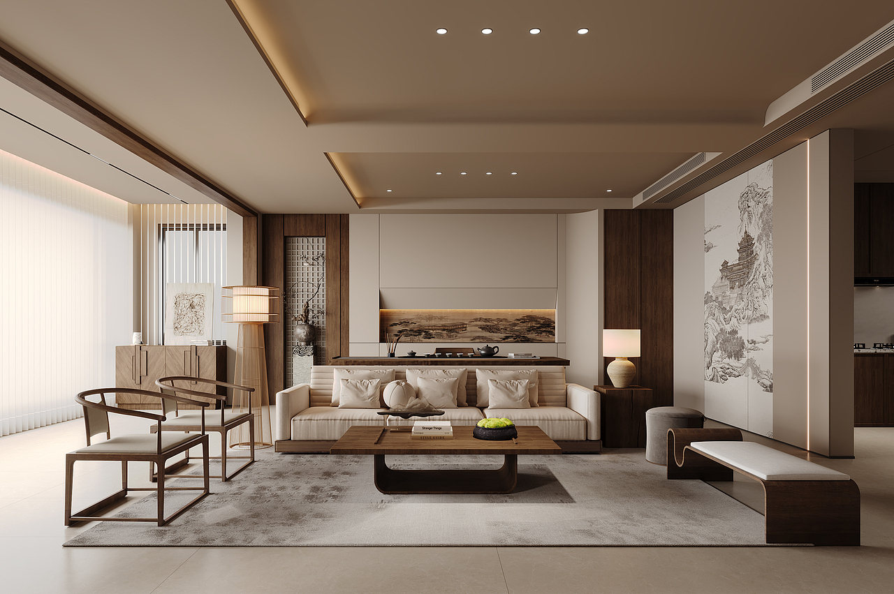 宋氏美学客餐厅效果图表现（图ZNDA2MjE1OTk2） - 家装设计 - 站酷设计师王彤ing原创素材 - 站酷ZCOOL