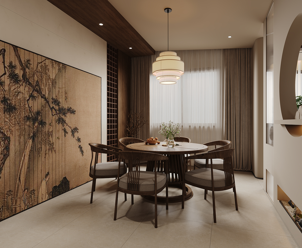 宋氏美学客餐厅效果图表现（图ZNDA2MjE2MDAw） - 家装设计 - 站酷设计师王彤ing原创素材 - 站酷ZCOOL