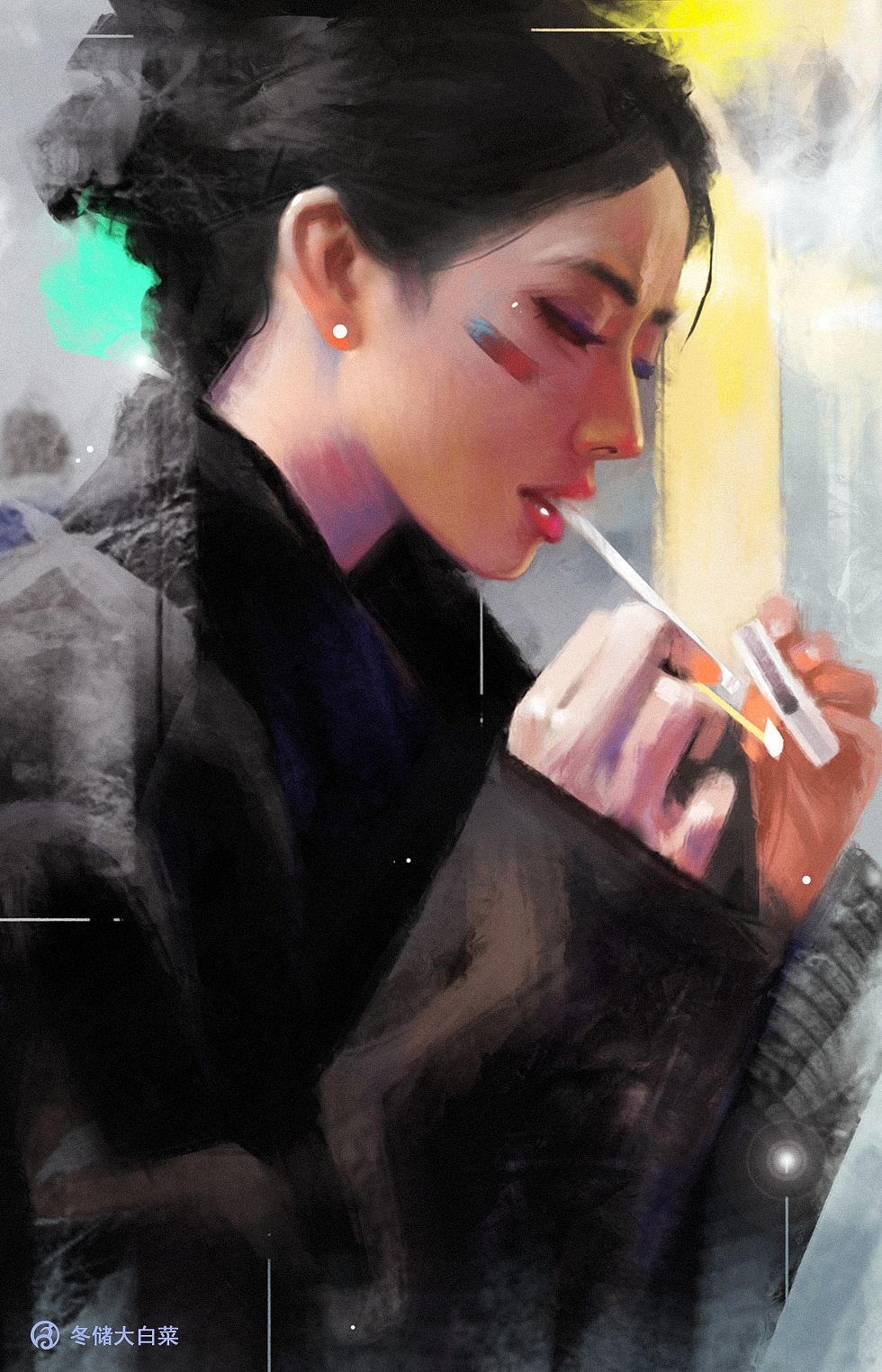 画照片 有参考（图ZNDA2MjE3MDI0） - 艺术插画 - 站酷设计师冬储大白菜原创素材 - 站酷ZCOOL