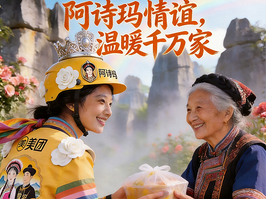 美团骑手服装设计：【阿诗玛·速递】—— 阿诗玛情谊，温暖千万家