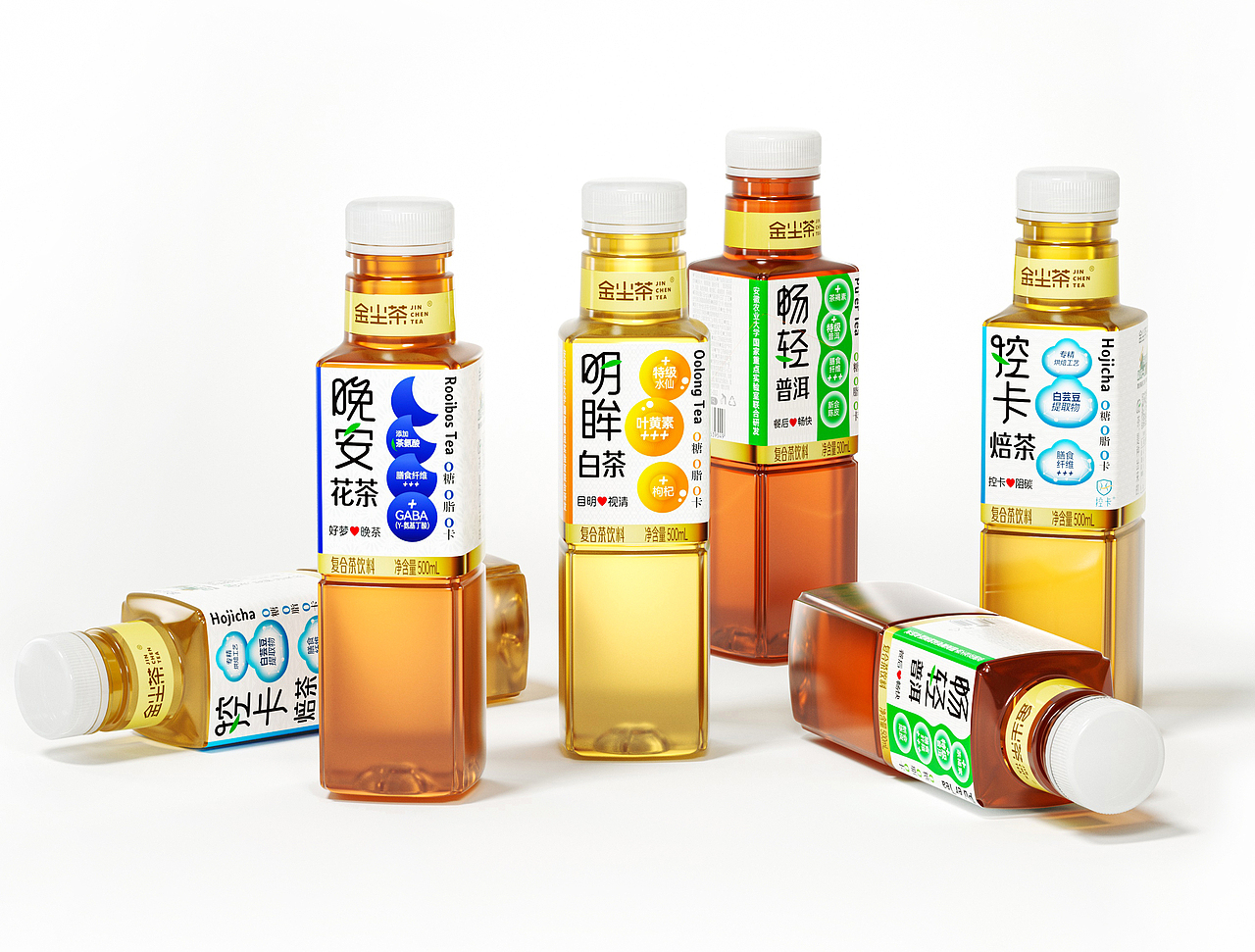 金塵茶×戎鶴 | 功能茶系列包裝設計（圖ZNDA2MjI2MDQ0） - 包裝 - 站酷設計師戎鶴品牌設計原創(chuàng)素材 - 站酷ZCOOL