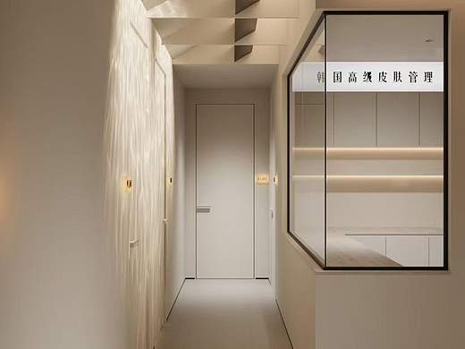 美容院 纯白ins极简风