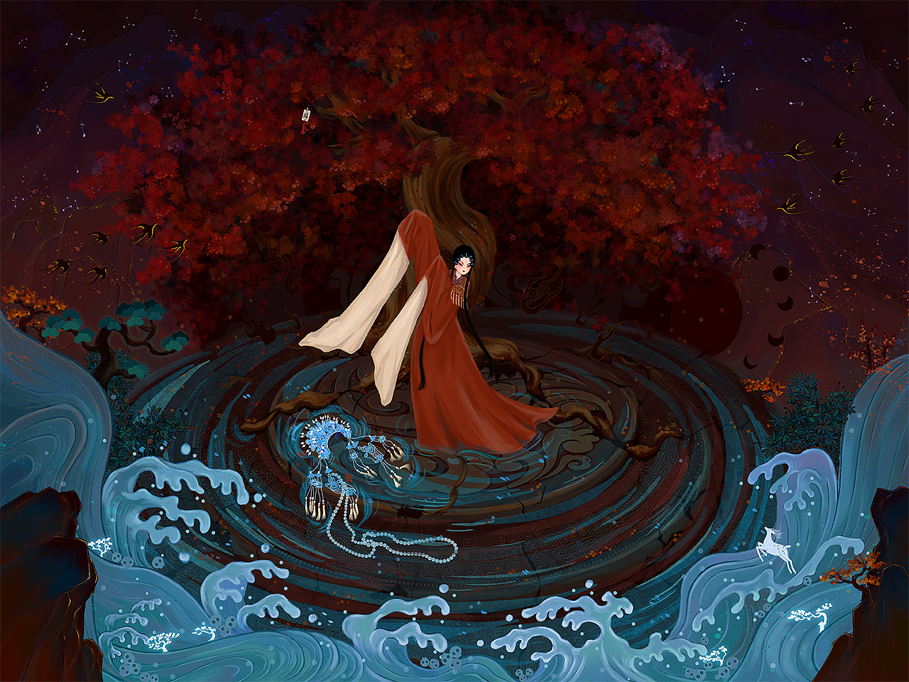 溪月｜国风作品合集（图ZNDA2MjM2NjEy） - 创作习作 - 站酷设计师溪月_xy原创素材 - 站酷ZCOOL