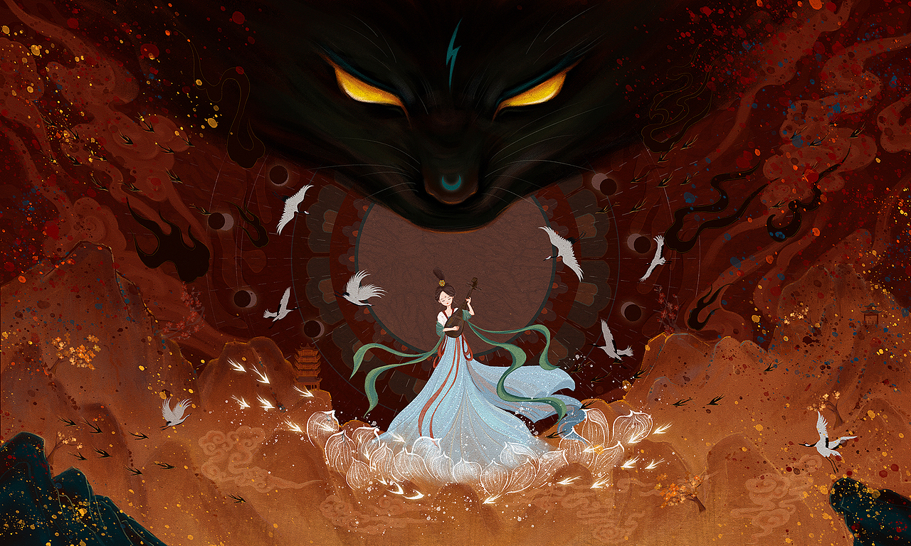 溪月｜国风作品合集（图ZNDA2MjM2NjIw） - 创作习作 - 站酷设计师溪月_xy原创素材 - 站酷ZCOOL